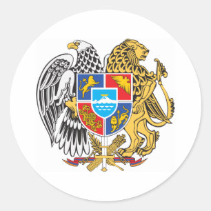 Sticker Rond Armoiries De L'Arménie