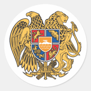 Sticker Rond Armoiries de l'Arménie
