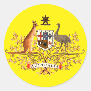 Sticker Rond armoiries de l'australie