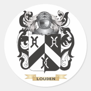 Sticker Rond Armoiries de Louden (crête de famille)