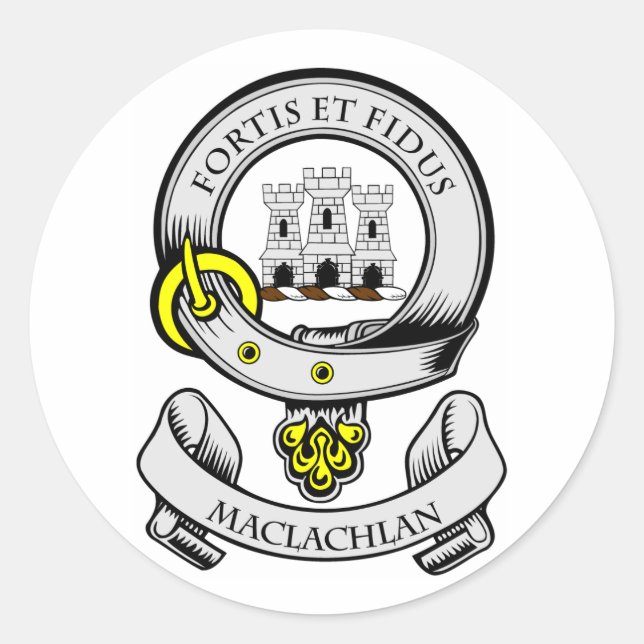 Sticker Rond Armoiries de MACLACHLAN (Devant)