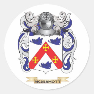 Sticker Rond Armoiries de McDermott (crête de famille)