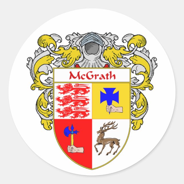 Sticker Rond Armoiries de McGrath (mannequins) (Devant)