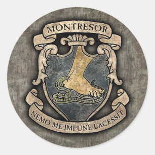Sticker Rond Armoiries de Montresor