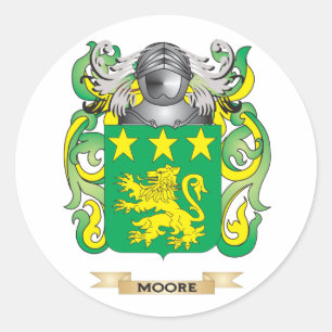 Sticker Rond Armoiries de Moore (crête de famille)
