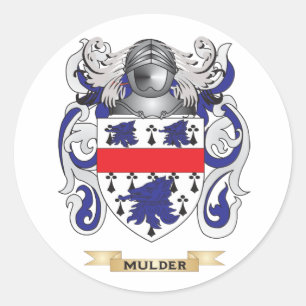 Sticker Rond Armoiries de Mulder (crête de famille)