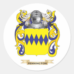 Sticker Rond Armoiries de Pennington (crête de famille)