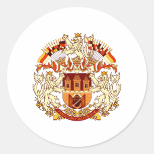 Sticker Rond Armoiries de Prague