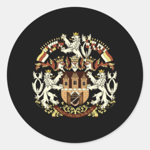 Sticker Rond Armoiries de Prague