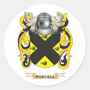 Sticker Rond Armoiries de Purcell (crête de famille)