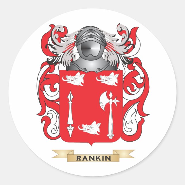 Sticker Rond Armoiries de Rankin (crête de famille) (Devant)