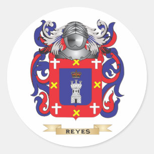 Sticker Rond Armoiries de Reyes (armoiries de la famille)