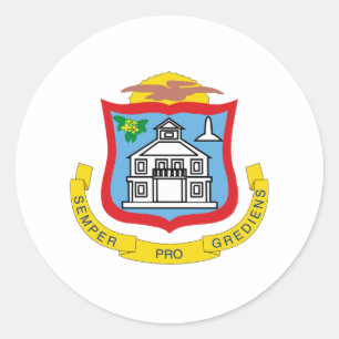Sticker Rond Armoiries de Saint-Martin