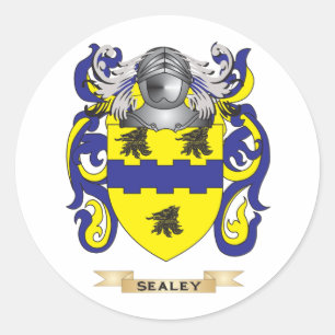 Sticker Rond Armoiries de Sealey (crête de famille)
