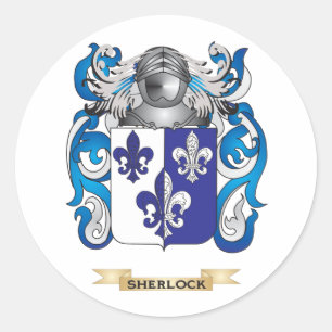Sticker Rond Armoiries de Sherlock (crête de famille)