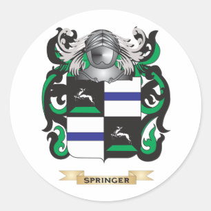 Sticker Rond Armoiries de Springer (crête de famille)