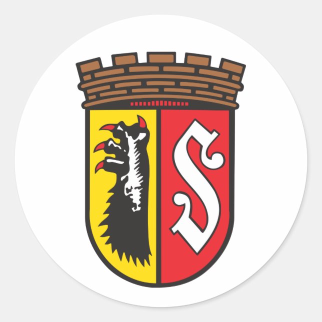 Sticker Rond Armoiries de Sulingen, Allemagne (Devant)