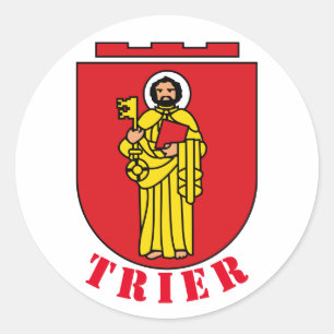 Sticker Rond Armoiries de Trier, Allemagne