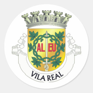 Sticker Rond Armoiries de Vila Real, Portugal