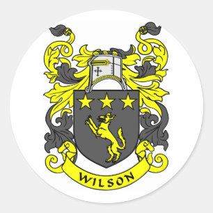 Sticker Rond Armoiries de WILSON