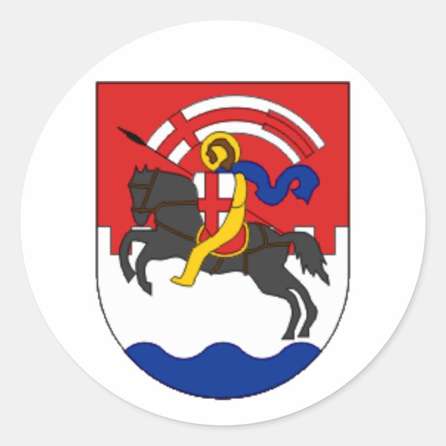 Sticker Rond Armoiries de Zadar (Croatie) (Devant)