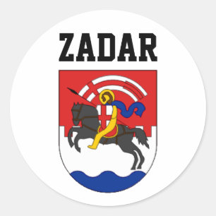 Sticker Rond Armoiries de Zadar (Croatie)