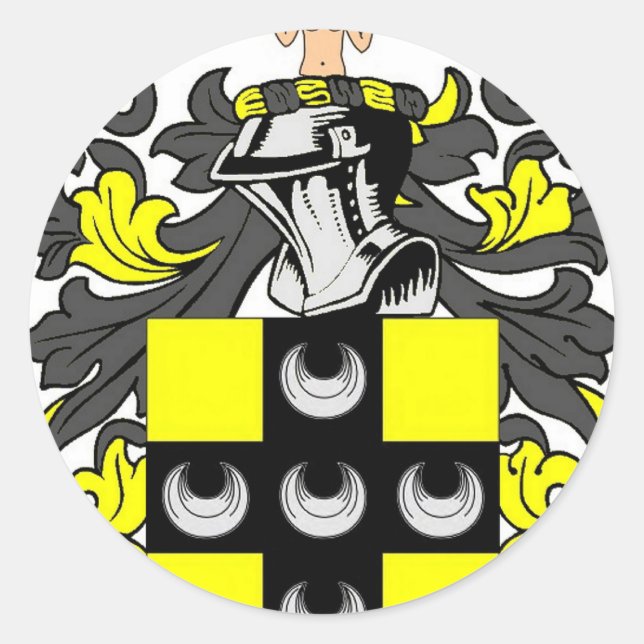 Sticker Rond Armoiries d'Ellis (Devant)