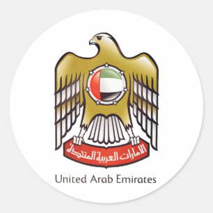Sticker Rond Armoiries des Émirats arabes unis