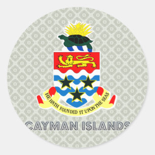Sticker Rond Armoiries des îles Caïmans