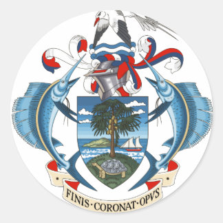 Sticker Rond Armoiries des Seychelles