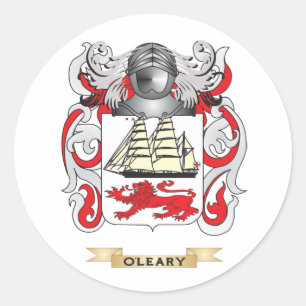 Sticker Rond Armoiries d'O'Leary (crête de famille)