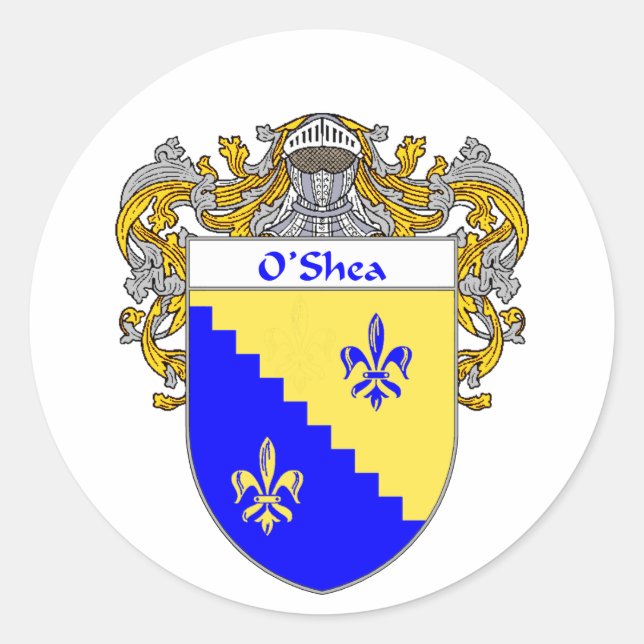 Sticker Rond Armoiries d'O'Shea (mannequins) (Devant)