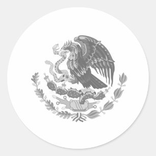 Sticker Rond Armoiries du Mexique
