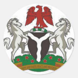 Sticker Rond Armoiries du Nigéria