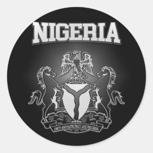 Sticker Rond Armoiries du Nigéria