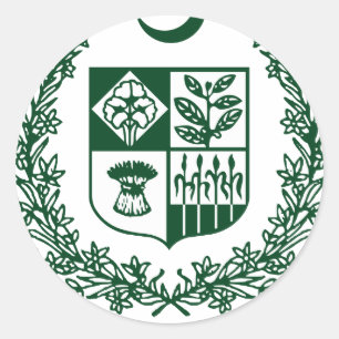 Sticker Rond Armoiries Du Pakistan