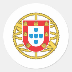 Sticker Rond Armoiries Du Portugal