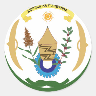 Sticker Rond Armoiries du Rwanda