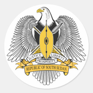 Sticker Rond Armoiries du Soudan du Sud