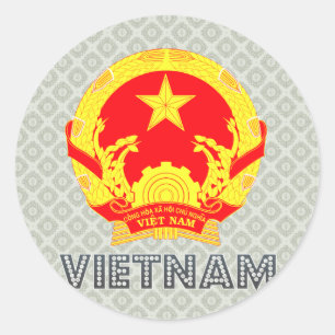 Sticker Rond Armoiries du Vietnam