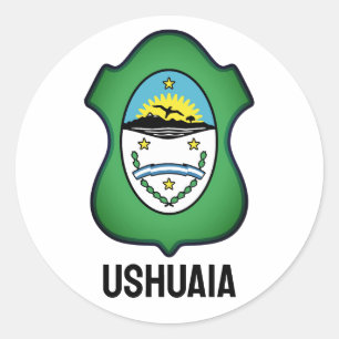 Sticker Rond Armoiries d'Ushuaia - Argentine