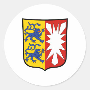 Sticker Rond Armoiries Schleswig-Holstein Allemagne officielle
