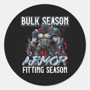 Sticker Rond Armure de saison de prise de masse Saison de salle