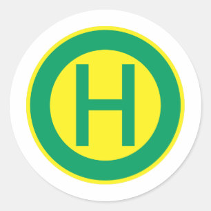 Sticker Rond Arrêt German Bus and Tram Stop Sign