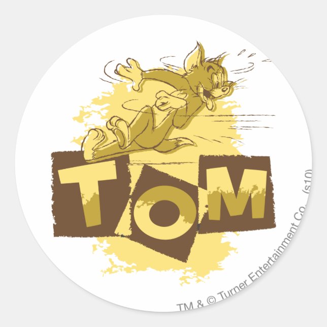 Sticker Rond Arrêt glissant Tom (Devant)