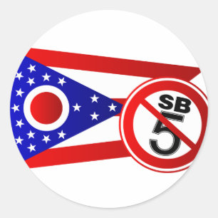 Sticker Rond Arrêt Ohio SB5
