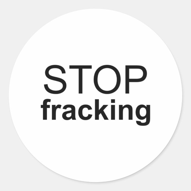 Sticker Rond Arrêter le fractionnement (Devant)