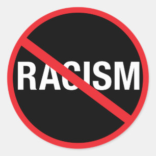 Sticker Rond Arrêter le racisme