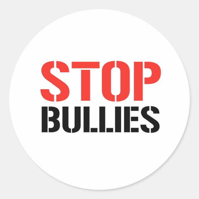 STICKER ROND ARRÊTER LES BULLES (Devant)