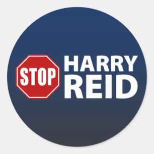 Sticker Rond Arrêtez Harry Reid